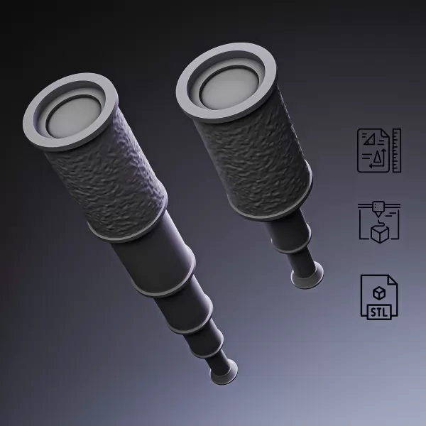 Pirate Spyglass Telescope #RoZ - Model preview 2