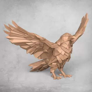 Crow Decorative Statue - Model thumbnail 2