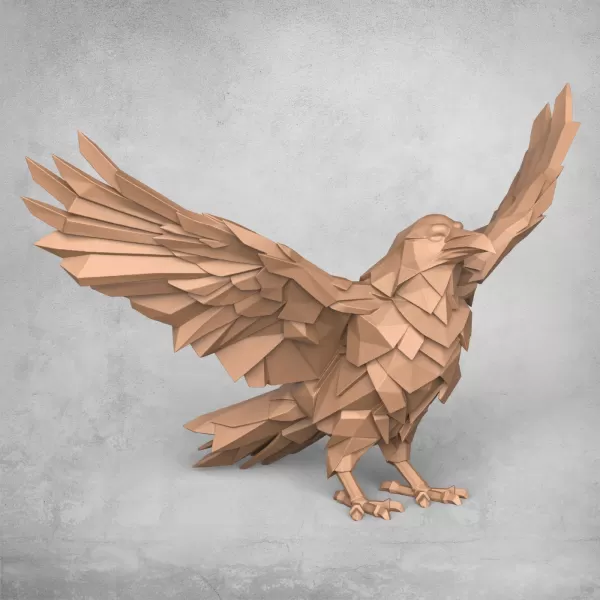 Crow Decorative Statue - Model preview 2