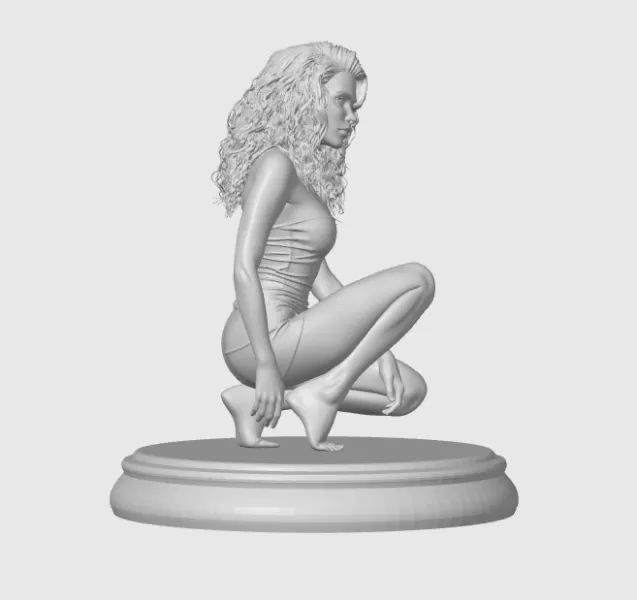 Scarlett Johansson 3D - Model preview 4