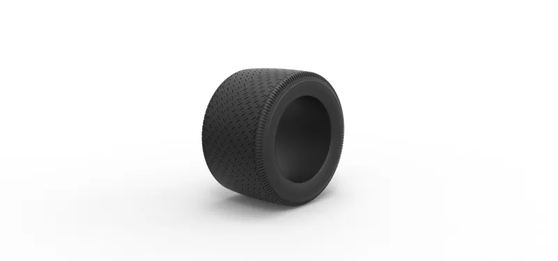 Tire of Asphalt Modified stock car V3 Scale 1:25 - Model preview 2