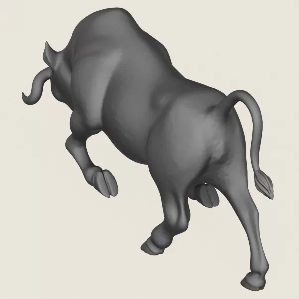 Charging Bull Print Ready 3D Model - Model preview 5