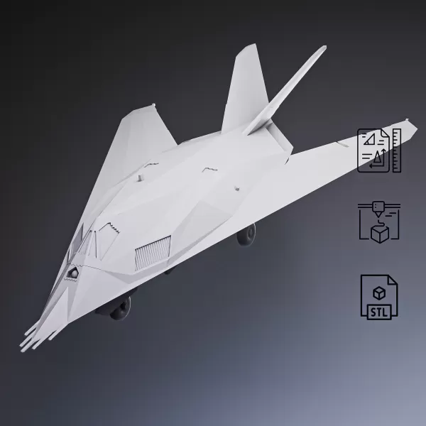 F-117 Nighthawk Stealth Aircraft #RoZ - Model preview 3