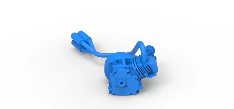 Engine of Quarter Midget Scale 1:16 - Model preview 7