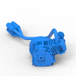 Engine of Quarter Midget Scale 1:16 - Model thumbnail 7