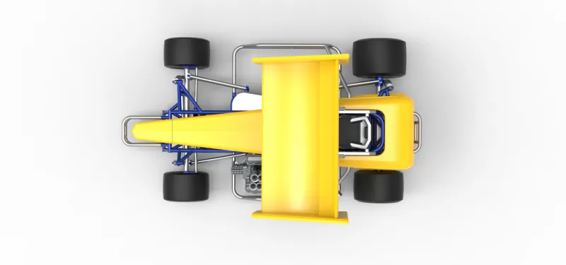 Vintage Winged Supermodified stock car Version 3 Scale 1:25 - Model preview 11