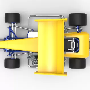 Vintage Winged Supermodified stock car Version 3 Scale 1:25 - Model thumbnail 11