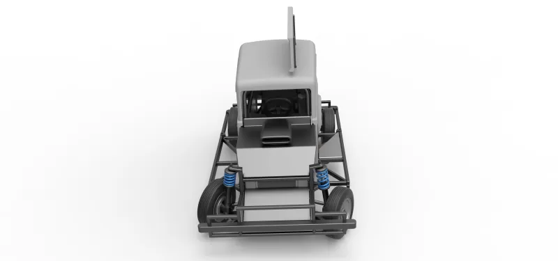 New Zealand Ministock car while turning Scale 1:25 - Model preview 8