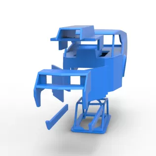 Shell of Vintage Dirt Modified stock car Version 5 Scale 1:25 - Model thumbnail 21