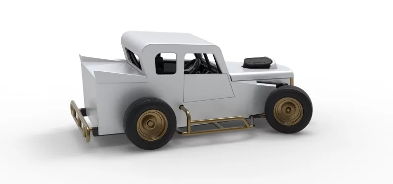 Dwarf car while turning Version 2 Scale 1:25 - Model preview 20