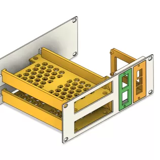 10Inch Rack HDD Mount + Raspberry Pi 4b / NAS - Model thumbnail 1