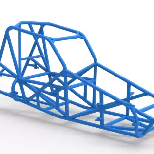 Frame for Sprint car Version 2 Scale 1:25 - Model thumbnail 15