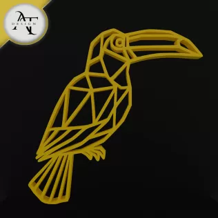 Toucan - Geometric - 2D Wall Art Decor