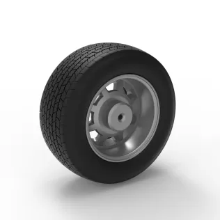 Wheel of Dirt Modified stock car V4 Scale 1:25 - Model thumbnail 8