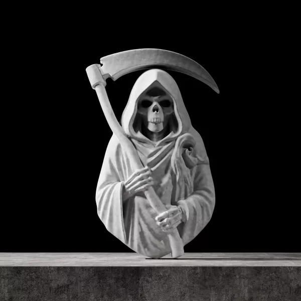 Grim Reaper Bust Relief #RoZ - Model preview 2