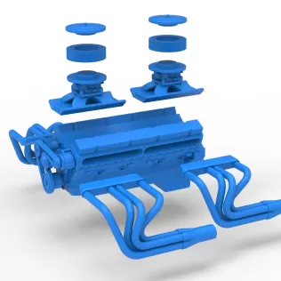 Engine V16 Scale 1:25 - Model thumbnail 15