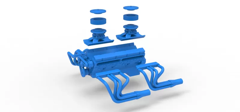 Engine V16 Scale 1:25 - Model preview 15