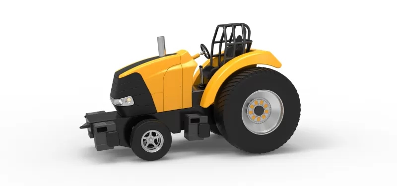 Fun short Pro Stock Pulling Tractor Version 5 Scale 1:25 - Model preview 1