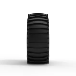 Trom tire 1 deflated Scale 1:25 - Model thumbnail 4