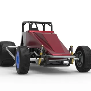 Vintage Dirt Silver Crown Car Scale 1:25 - Model thumbnail 27