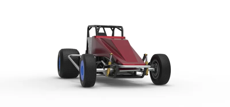 Vintage Dirt Silver Crown Car Scale 1:25 - Model preview 27