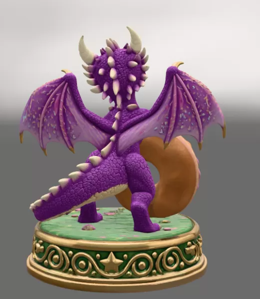 Sweet Donut Dragon STL File for 3D Print - Model preview 6