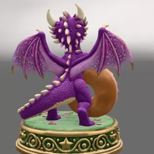 Sweet Donut Dragon STL File for 3D Print - Model thumbnail 6