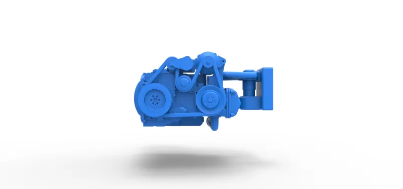 Engine of Vintage Bus Scale 1:25 - Model preview 4
