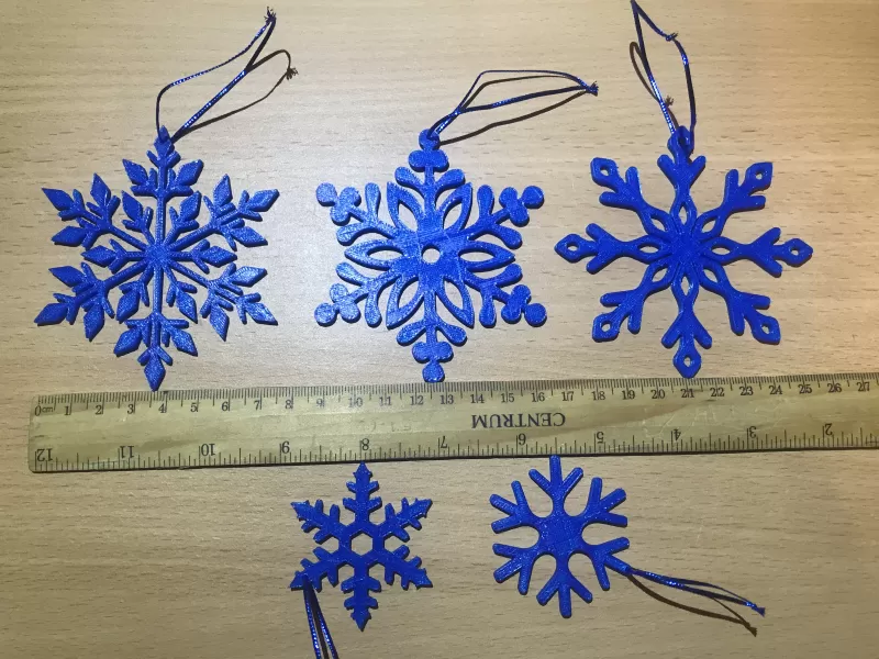 Snowflake hristmasdecorations - Model preview 1