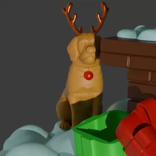 Grinch – Christmas Diorama Tree Ornament & Home Decor | STL + Bl - Model thumbnail 7