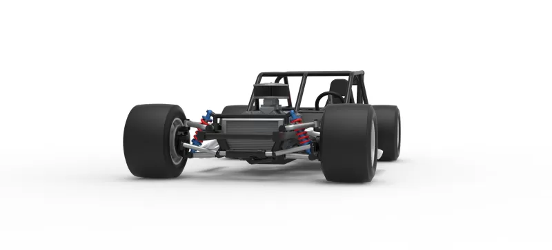Vintage Asphalt Modified stock car Base V9 Scale 1:25 - Model preview 6
