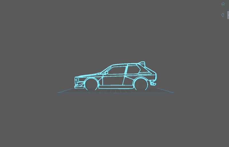 Lancia - Delta S4 Wall Art - Model preview 2