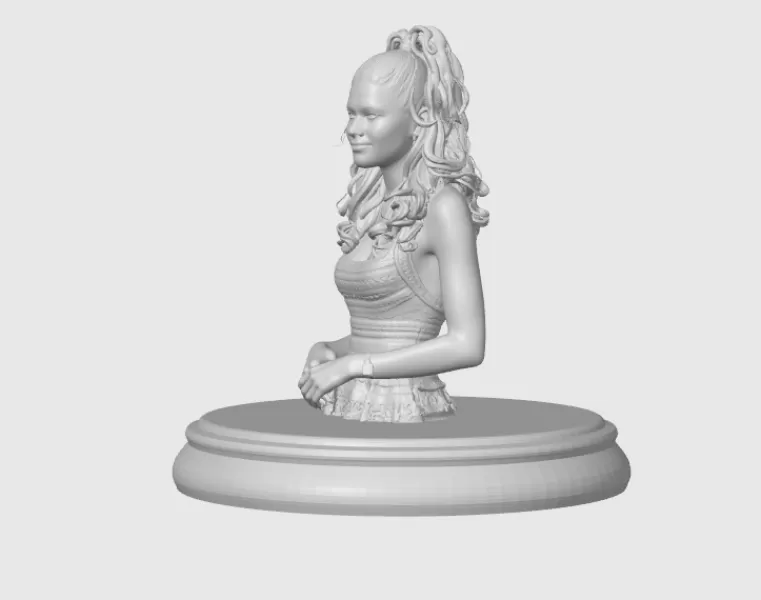 Zendaya 3D Bust - Model preview 4