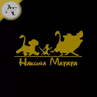 Hakuna Matata - The Lion King - Silhouette - 2D Wall Art Decor