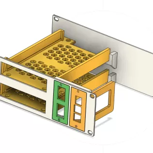10Inch Rack HDD Mount + Raspberry Pi 4b / NAS - Model thumbnail 3