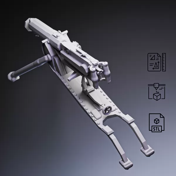 Maxim MG 08 Machine Gun #RoZ - Model preview 7