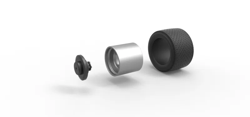 Wheel from Asphalt Modified stock car Version 6 Scale 1:25 - Model preview 10