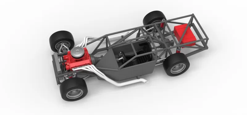 Vintage Asphalt Outlaw Super late model Base Scale 1:25 - Model preview 4