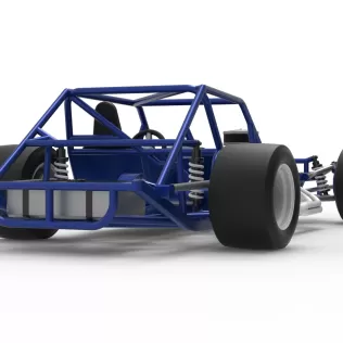 Vintage Asphalt Modified stock car Base V6 Scale 1:25 - Model thumbnail 19