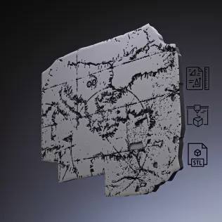 Cortona Chart Map #RoZ - Model thumbnail 7