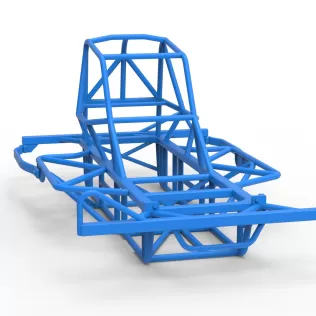 Frame of BriSCA Micro Formula 2 Stock Car Scale 1:16 - Model thumbnail 18