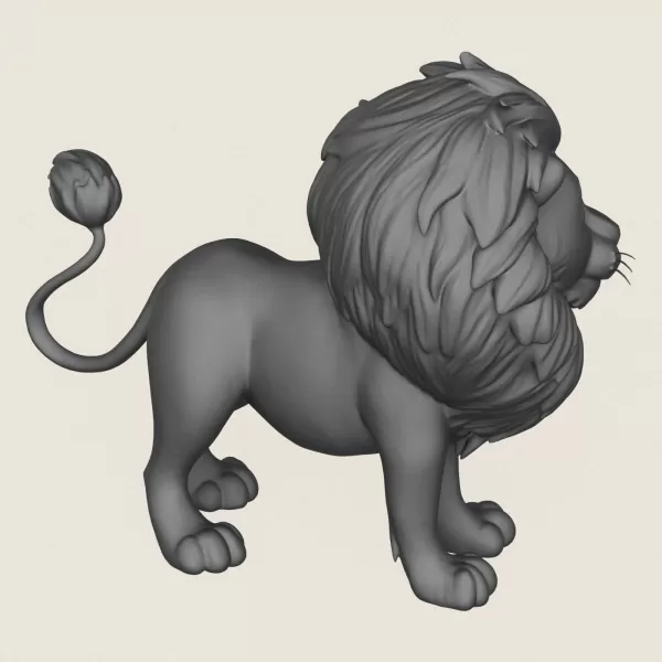 The Lion King Print Ready 3D Model - Model preview 4