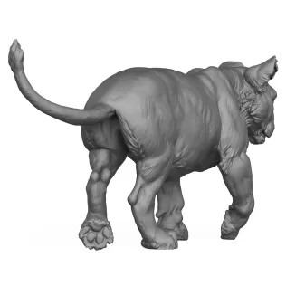 3D Printable Lion Cub