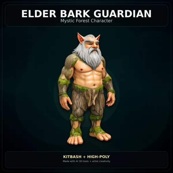 Mystic Forest Creatures – Fantasy 3D Character Pack - Model preview 6