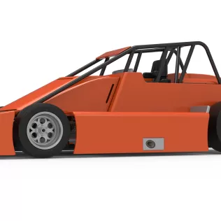 Experimental Pavement Silver Crown Car Scale 1:25 - Model thumbnail 2