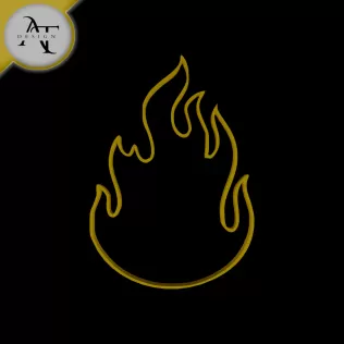 Simple Flame Symbol - 2D Art
