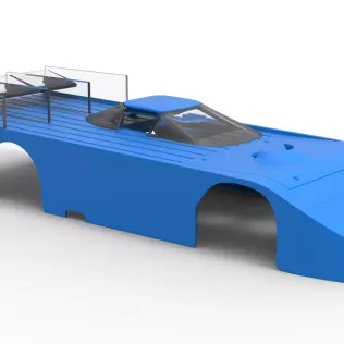 Shell of Vintage Asphalt Outlaw Super late model Scale 1:25 - Model thumbnail 17