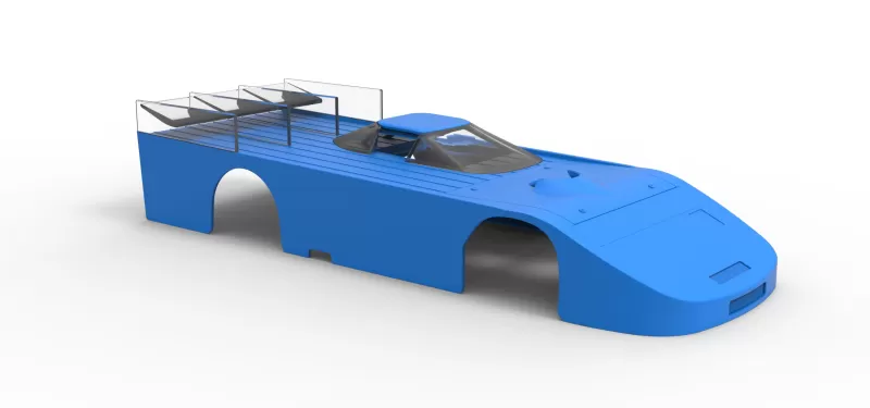 Shell of Vintage Asphalt Outlaw Super late model Scale 1:25 - Model preview 17
