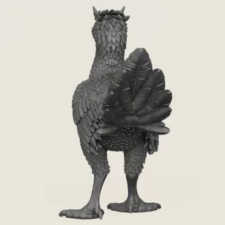 Dinosaur Monster Bird Print Ready 3D Model - Model thumbnail 6