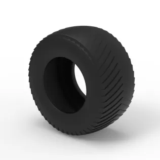 Pulling tractor rear tire 13 Scale 1:25 - Model thumbnail 7